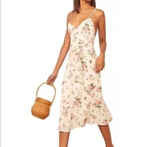 New with tags Reformation Dietrich A-Line Sundress Floral Flourish, Size 8.